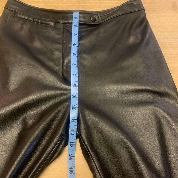 Wilson Black genuine, leather women’s pants - Picture 6 of 16